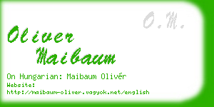 oliver maibaum business card